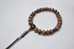 シャム柿蜜柑12×16 茶水晶仕立て