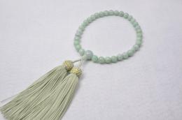 本翡翠片手　正絹頭房