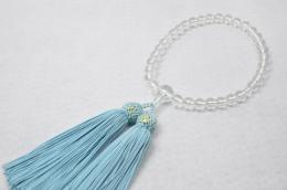 本水晶片手　正絹頭房