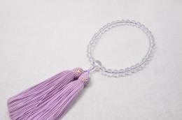 本水晶片手　正絹頭房