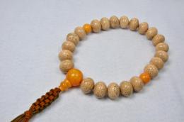 海南島星月菩提樹蜜柑22玉 老琥珀仕立て