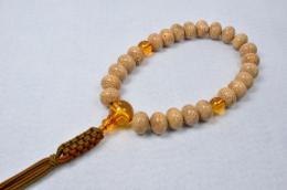 海南島星月菩提樹蜜柑24玉 本琥珀仕立て