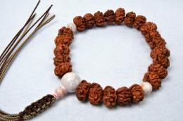 五百羅漢彫　龍紋瑪瑙(白色)仕立て