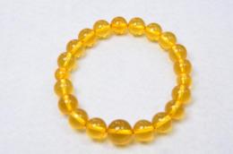 天然黄琥珀 10ミリ ブレス