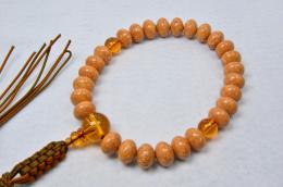 天竺菩提樹無垢27玉天然琥珀仕立て