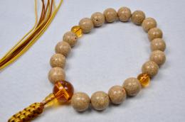 特大星月菩提樹18玉黄水晶仕立て